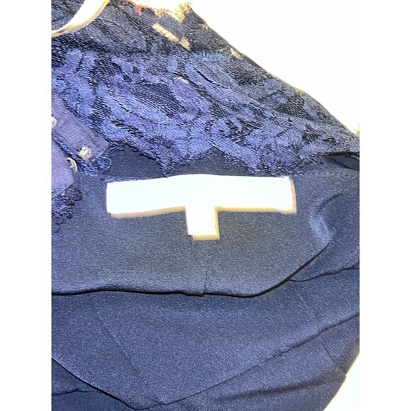 Lovers and Friends Navy Blue Helena Gown Maxi Dress Women size 4 - Picture 10 of 12